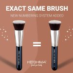 Flat Top Kabuki Foundation Brush By KESHIMA - Premium Makeup Brush for Liquid, Cream, and Powder - Buffing, Blending, Flawless Face Brush - Image 6